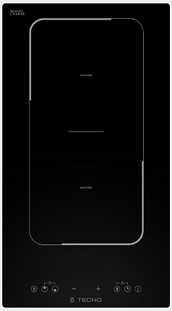 Cooktop a Indução Tecno Original 29 cm, 2 Zonas, Bridge, Booster e Touch, 220V – Casa de Lila