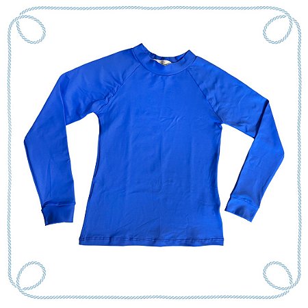 Camiseta infantil com proteção UV - Azul Royal