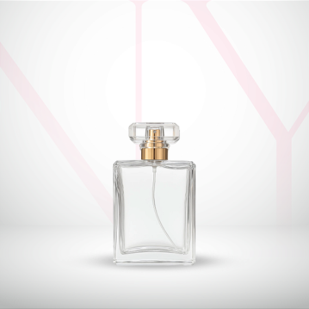 Frasco de Vidro 50ml com Spray e Sobretampa