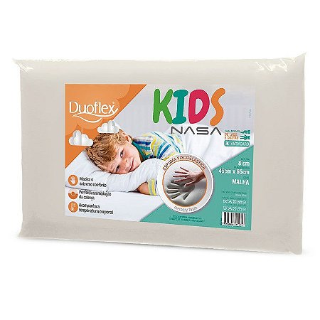Travesseiro Infantil Nasa Kids Viscoelástico 45x65cm Duoflex BB3202