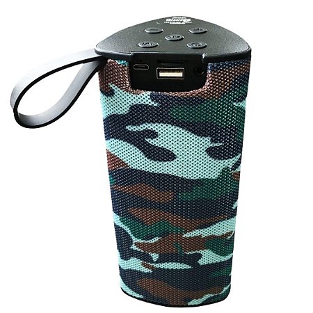 Caixa de Som Alto-falante Portátil Bluetooth Exbom CS-M33BT Camuflada