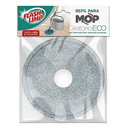 Refil para Mop Giratorio Eco com Balde Esfregão Economico Flash Limp