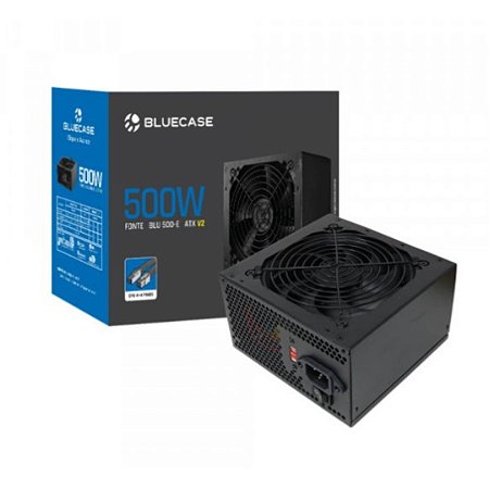 Fonte de Alimentação para PC Desktop 500w Bluecase ATX BLU500-E ATX V2