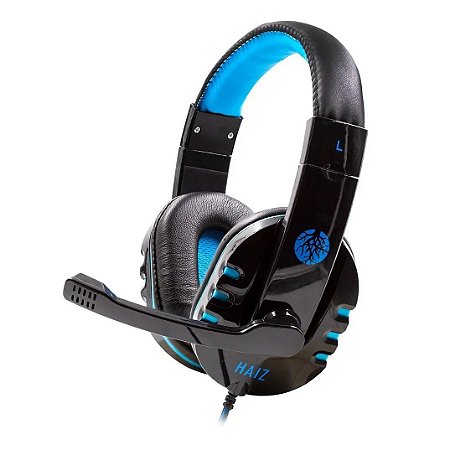 Headset Gamer Fone de Ouvido Headphone para PC P2 Alpha Haiz Azul
