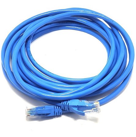 Cabo de Rede 5 Metros Internet RJ45 Cat 6 Ethernet Lan 10208-5 Azul - Sua  compra rápida e segura 24 horas na internet !