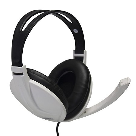 Fone de Ouvido com Microfone Headset P2 PC e Notebook DF-300 Branco