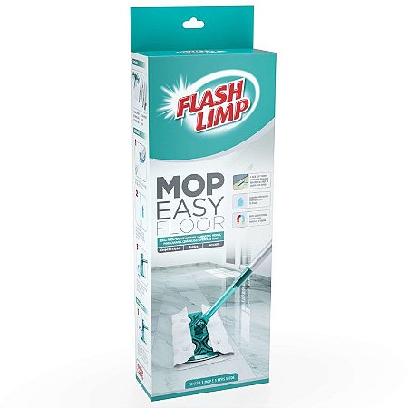 MOP Easy Floor Tira Pó Cabelo Limpeza Eletroestática FlashLimp MOP0177