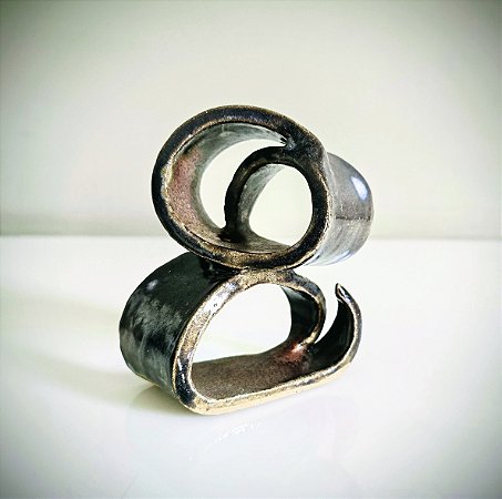 Escultura ENLACE • Cerâmica autoral • Peça única