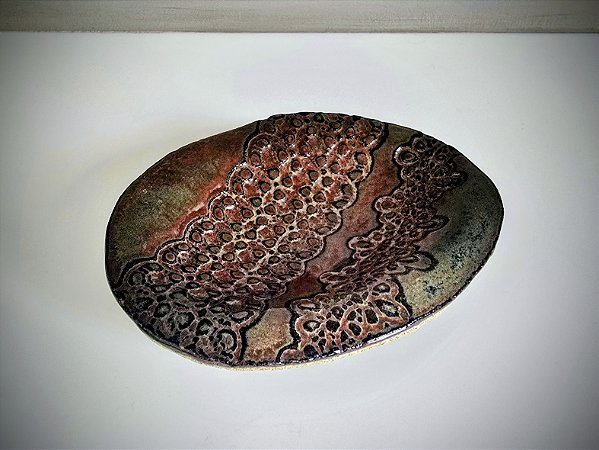 Prato Decorativo em Cerâmica Autoral • Peça Única • Chapada da Diamantina