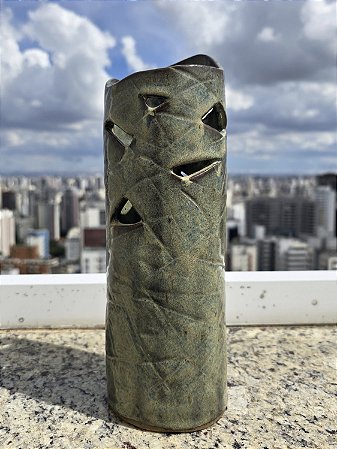 Vaso Botânico em Cerâmica Autoral • Peça Única • Cris Marcos