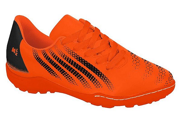 chuteira futsal infantil laranja