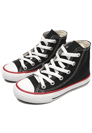 tênis all star cano alto preto