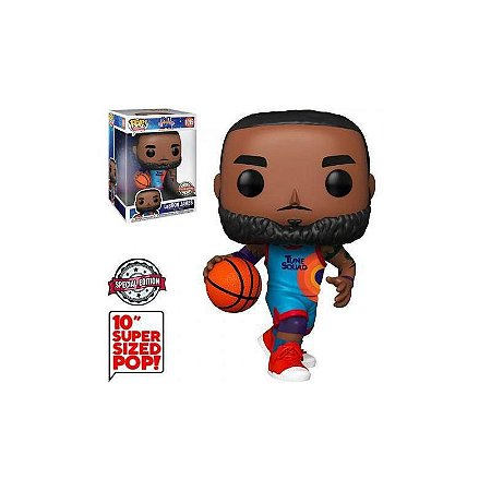 Funko Pop Movies: Space Jam - Lebron James #1095 10'Super Sized Pop (Special Edition)