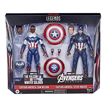 Action Figure: Captain America: Sam Wilson / Captain America: Steve Rogers - Marvel Legends