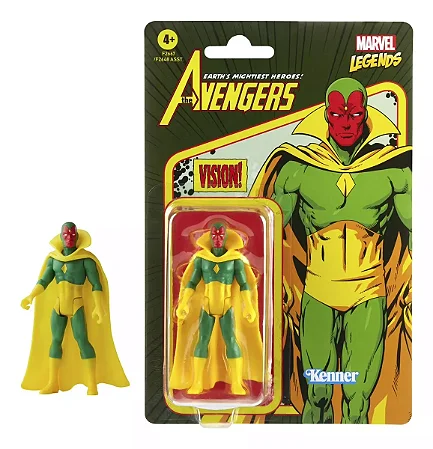Marvel Legends Retro  Kenner  Hasbro Vision - Visão