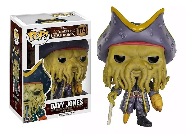 Funko Pop Disney Pirates Of Caribean Davy Jones Piratas #174