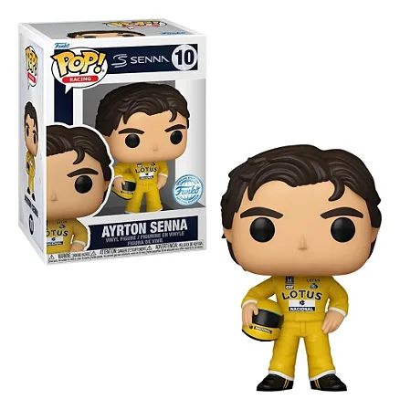 Funko Pop! Racing Lotus Ayrton Senna 10 Exclusivo
