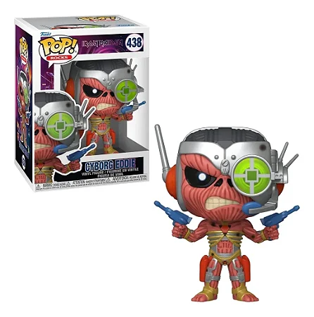 Funko Pop! Funko Cyborg Eddie #438  Rocks Iron Maiden