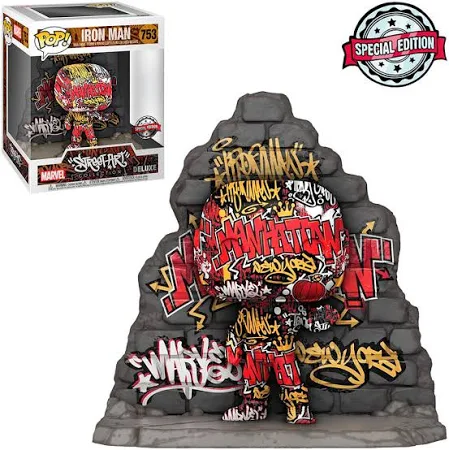 Funko Pop Marvel Street Art Exclusive - Iron Man 753 (Deluxe)