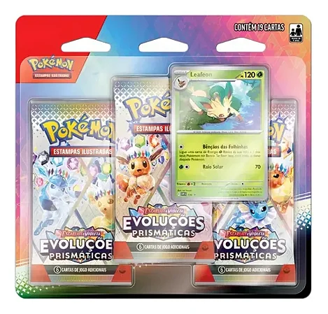 Pokémon Blister Triplo Evoluções Prismáticas