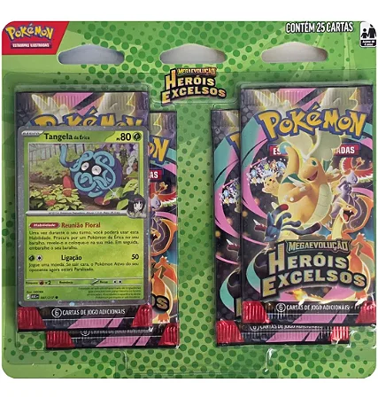Blister Quádruplo Pokémon Heróis Excelsos Tangela