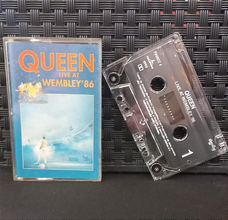 Fita Cassete (K7) – QUEEN – LIVE AT WEMBLEY ’86