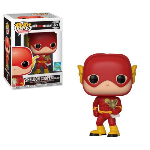 Funko Pop Television: The Big Bang Theory - Sheldon Cooper as The Flash (Summer Covention) #833