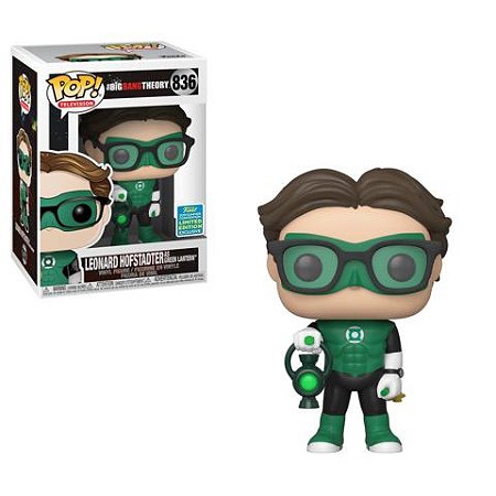 Funko Pop Television: The Big Bang Theory - Leonard Hofstadter as Green Lantern (Summer Covention) #836