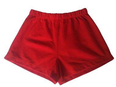 Shorts em Picket Vermelho Infantil - Feminino - Ref.136