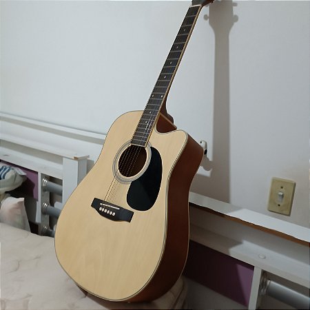 Violão Electroacústico Giannini Performance Gdc-1 Ceq Para Destros Natural Satin Verniz Fosco