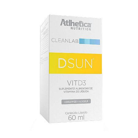 Vitamina D3 DSUN 4000UI (60ml) - Atlhetica Nutrition
