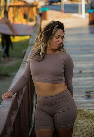 Bermuda Esportiva Kymacta Coffee