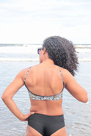 Top Alcinha Kymacta Estampado Flor