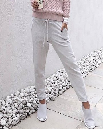 calça tricot feminina