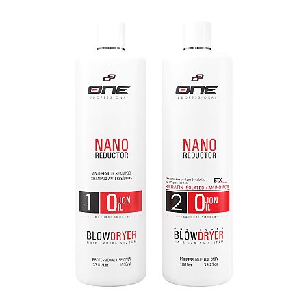 2 KIT  One Nano Reductor progressiva a base de ojon kit 2 x 1lt  FRETE GRATIS