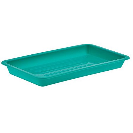 Bandeja Plástica Lisa  20x10x02cm, marca Fava, cor VERDE