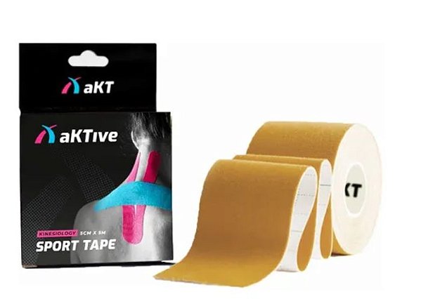 Fita Kinesio 5cm x 5m BEGE- Aktive Tape Sport