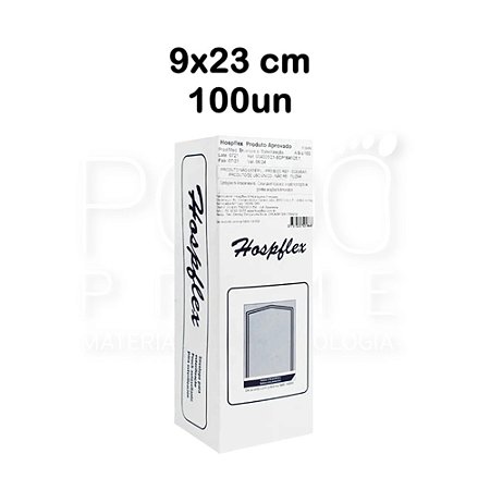 Envelope auto selante 9x23cm 100un, Hospflex