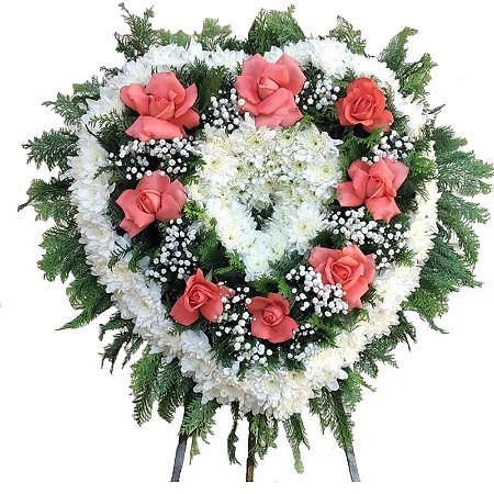Coroa de Flores Coração Rosario
