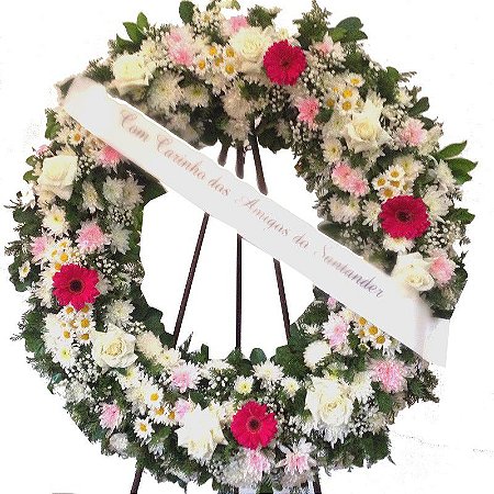 Coroa de Flores Americana Leveza