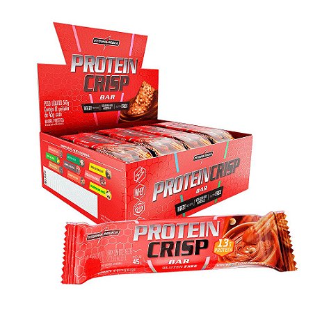 Barra Protein Crisp (caixa com 12 unidades)/ Integralmedica