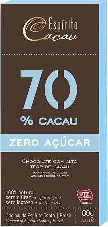 Chocolate 70% Zero / Espirito Cacau