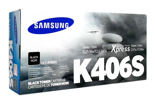 Toner Original Samsung Clt 406 k406S Black Clx 3300 3306 3186 Clp360 365 368 Clx3300 1K