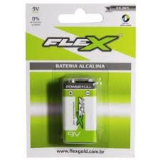Bateria Alcalina 9v - Fx-9k1 - Flex Gold