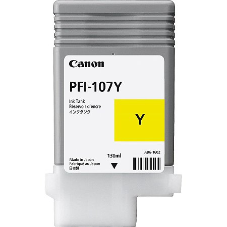 Cartucho Original Canon Pfi-107y Yellow IPF670 IPF680 IPF685 IPF780 IPF785 IPF770 130ml
