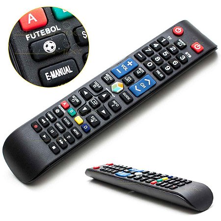 Controle Remoto Todas Tv Samsung Smart Futebol Smart Hub