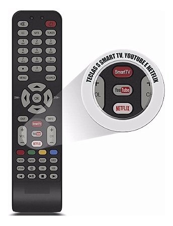 Controle Tv Semp Tcl 4k Rc199e You Tube Netflix  L32S4700S