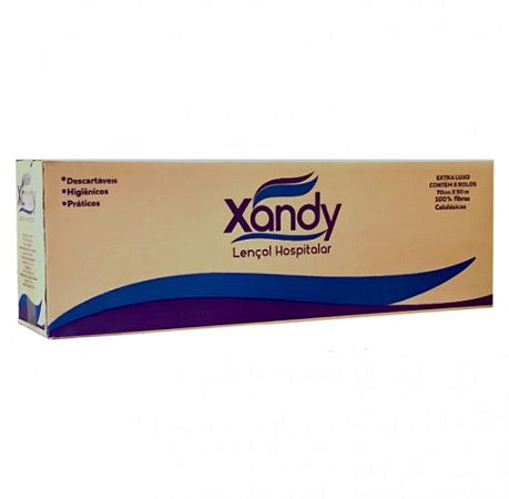 LENÇOL HOSPITALAR EXTRA LUXO 70CMX50M C/6 ROLOS - XANDY