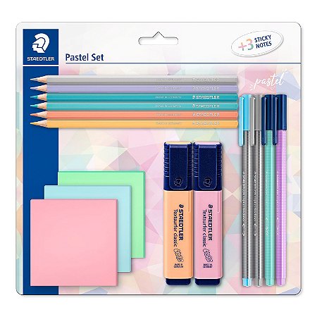 CONJUNTO MISTO PASTEL SET 61 SBK - STAEDTLER