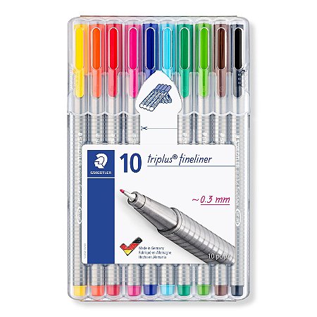 CANETA TRIPLUS FINELINER 334 C/10 CORES - STAEDTLER